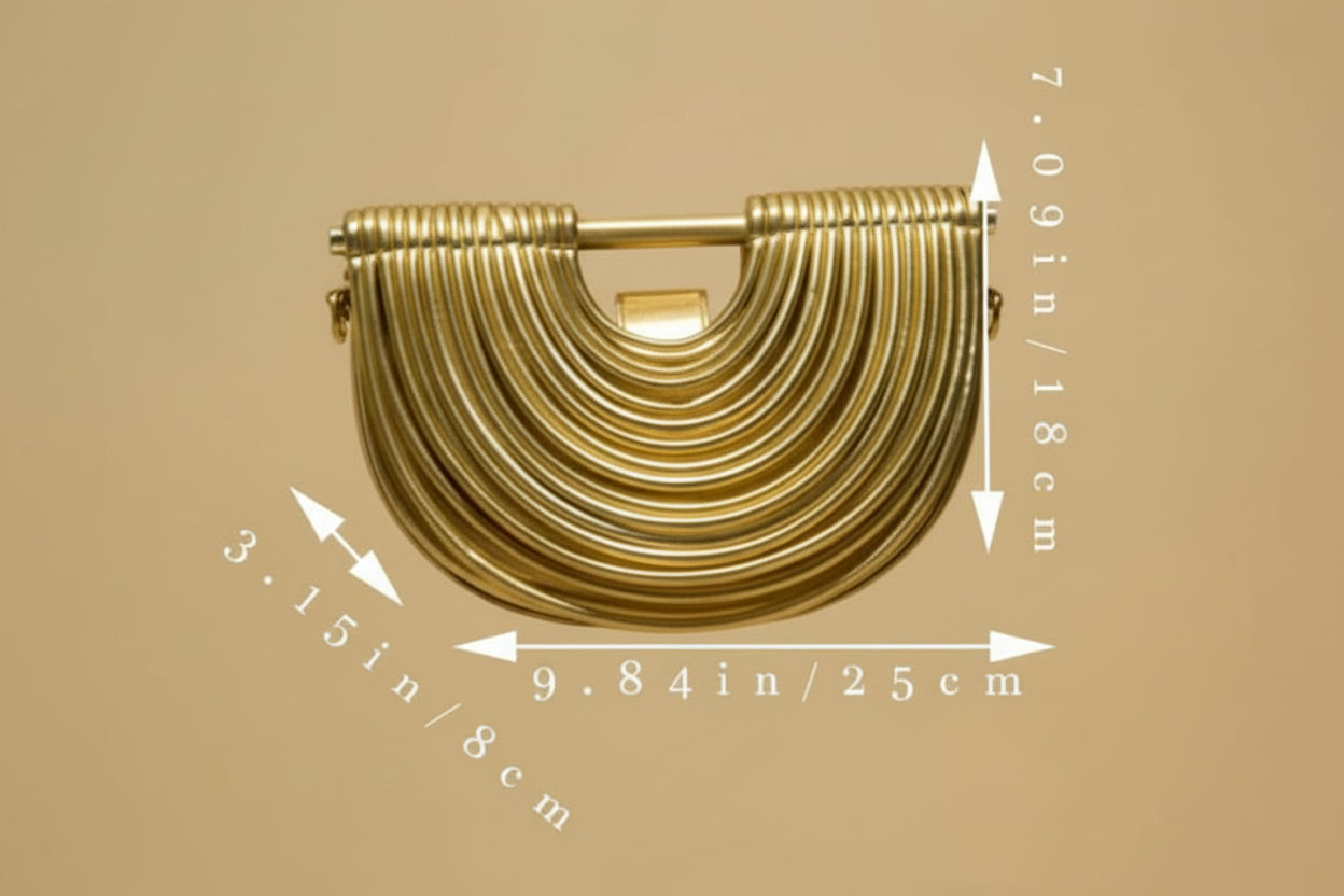 Handbag With Exquisite Striped Texture