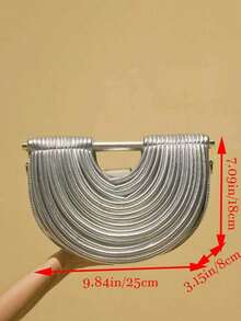 Handbag With Exquisite Striped Texture