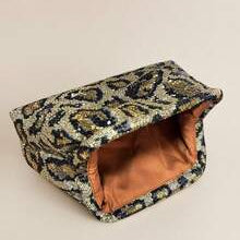 Elegant Leopard Print Women's Clutch Bag